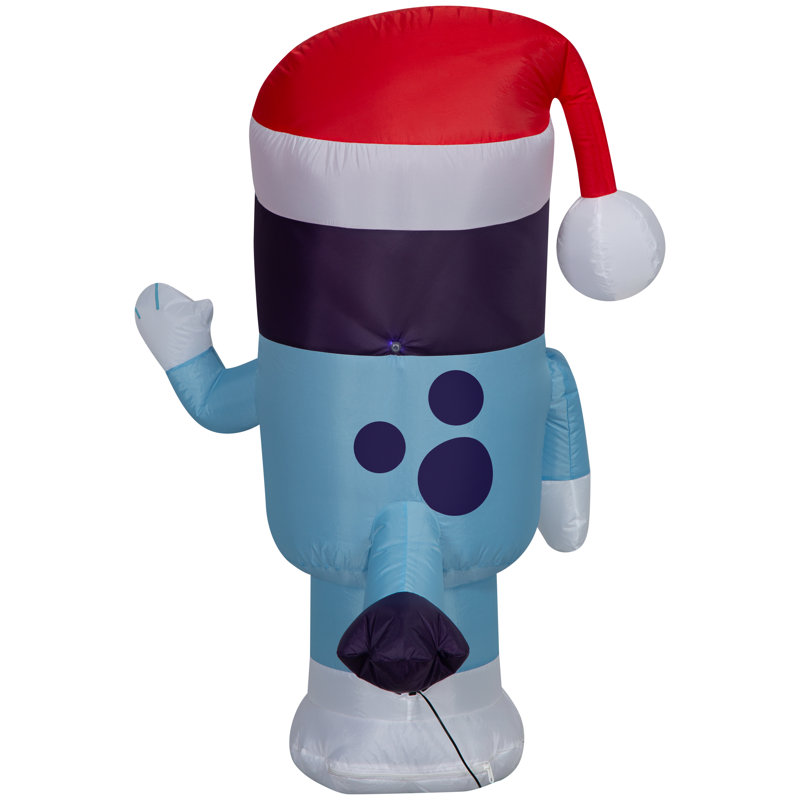 Airblown-Bluey in Santa Hat-SM-Bluey