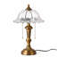 Grande lampe de table 19,69 pouces en verre rétro avec base en bronze antique -231104608