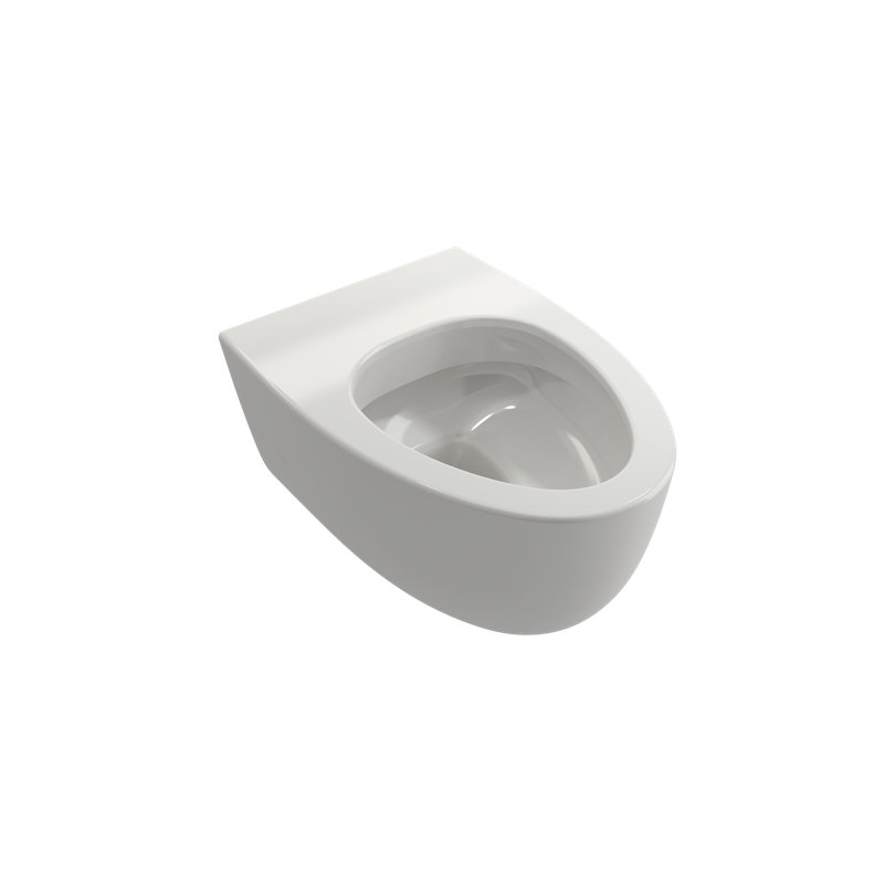 Milano Wall-hung Elongated Toilet Bowl, White