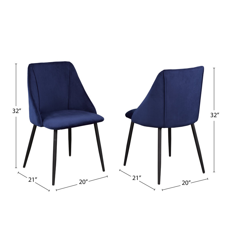 Fauteuil d'appoint en velours, Bleu
