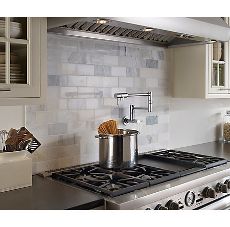 Lita Pot Filler, Polished Chrome