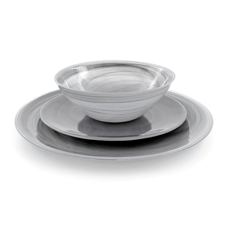 Handmade Glass Dinnerware Set 12 Piece - Service for 4