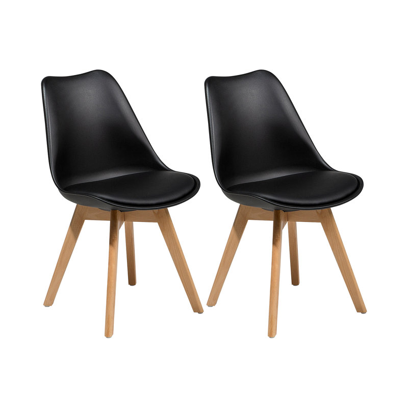 Alois Upholstered Dining Chair, Black