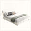 Structure de lit, tête de lit capitonnée avec très grand coussin ultra doux-207590233-207590236