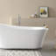 Skylar 70" x 34.25" Freestanding Soaking Acrylic Bathtub