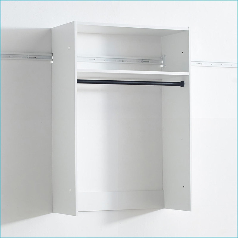 Systèmes de placard | Devi modulaire à fixation murale | Finition chêne chaud | Blanc | Bois, Blanc