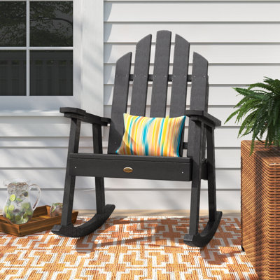 Chaise berçante d'extérieur en plastique Rialto