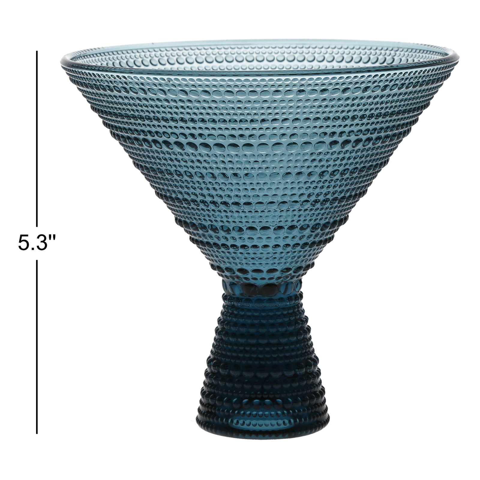 Jupiter Martini Glass, Cornflower Blue