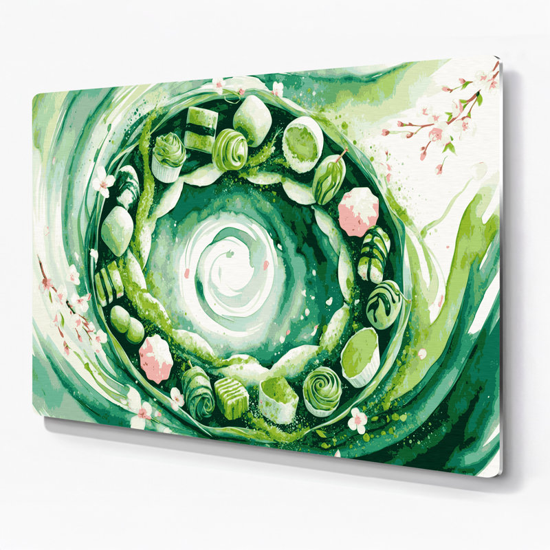 Art mural en métal brun Desserts, H 11 po x l 14 po