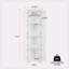Grande armoire de rangement avec portes et 4 tablettes-12711715