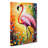 Flamingo Portrait No.2 - Wrapped Canvas Painting-83561094