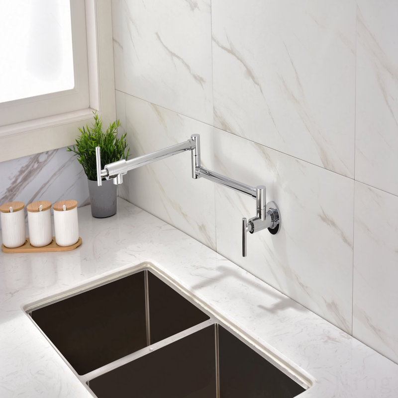 Robinet remplisseur mural, Chrome chrome