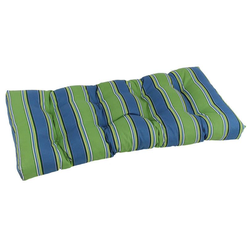 Outdoor 5'' Loveseat Seat Cushion, Haliwell Carribean