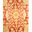 Tapis unique noué à la main Sharonica - orange, 6 pi 1 po x 9 pi 0 po