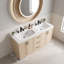 Meuble-lavabo avec 3 tiroirs et tablettes réglables