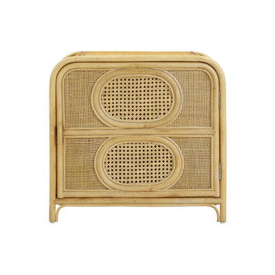 Table de chevet en rotin naturel