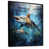 Black Floater Framed