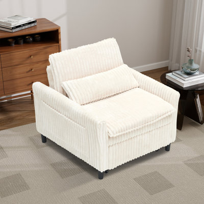 Accent Multi-function Single Sofa Bed Chaise Lounge,armchair;corduroy by Mercer41