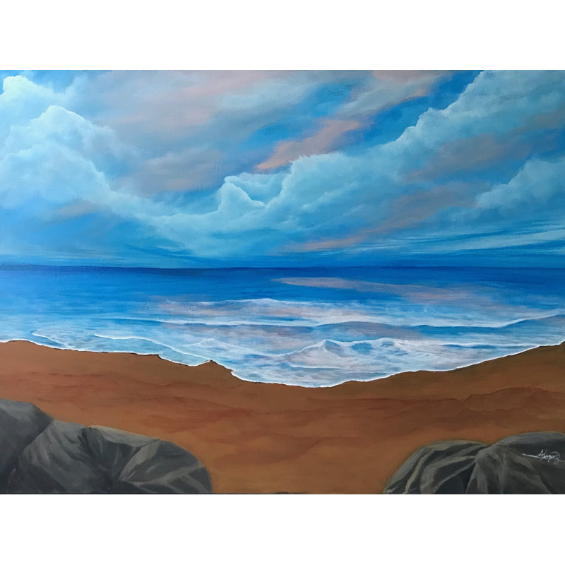 Seascape500 Print by Alicia Lopez, Black Framed Paper, 25.25" H x 31.25" W