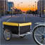 Remorque de rangement extérieure pour cargaison de vélo, remorque à deux roues pour chariot à bagages avec couvercle amovible,