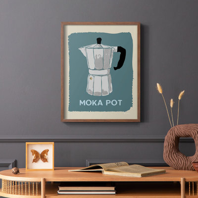 «Modern Coffee II», reproduction encadrée - bois massif