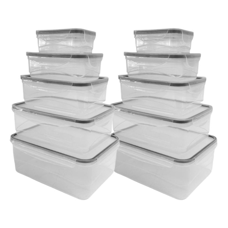 Ensemble de contenants alimentaires en plastique Kenzie