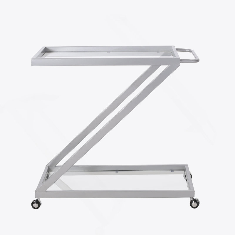 Stylish And Functional Bar Cart With Sturdy Construction For Entertaining