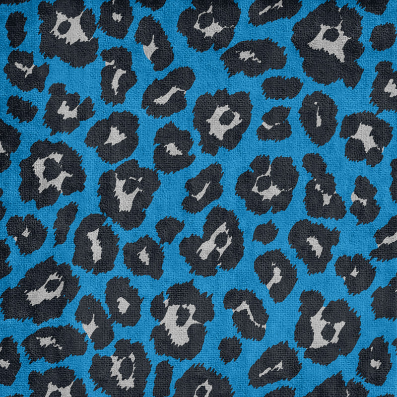 Serviette de bain Garp, Bleu Carolina / argent / noir, Mélange polyester-coton