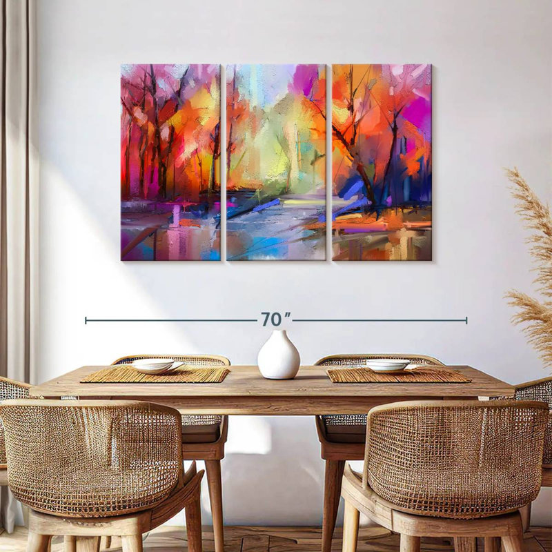 Avery Forest Lake Abstract, 36" H x 57" W