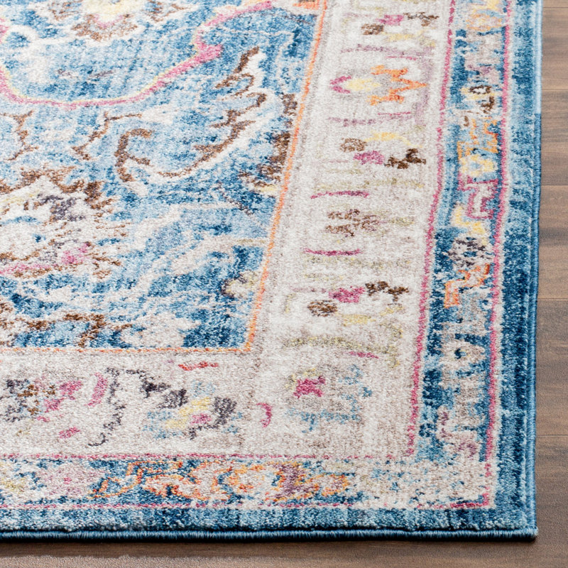 Fitz Performance Oriental Rug, Square 7'