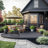 3-Section Wicker Raised Planter - Black