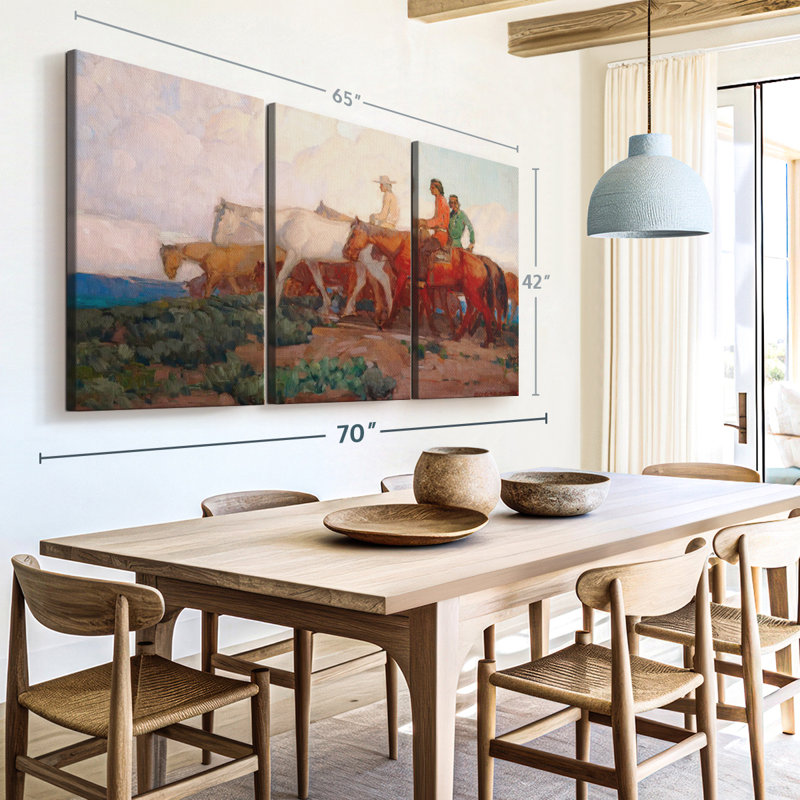 «Navajo Range Riders» sur toile, H 42 po x l 65 po
