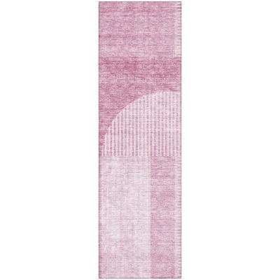 Premium Machine Washable Prisco Blush Rug