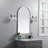Sabine Metal Arch Wall Mirror-272105435-272105439