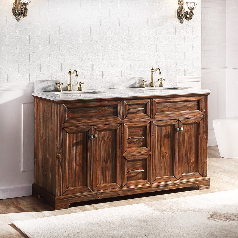 Ensemble de meuble-lavabo double 60 po Claireville