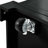 Fluted Kitchen Island With Trash Can Storage Cabinet, Power Outlet, Internal Storage Rack, Rolling Kitchen Islands On 5 Wheels With 3 Drawer, 3 Open Side Racks For 10 Gallon Garbage Bin-831878942