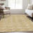 Premium Machine Washable Prisco Gold Rug-592520153