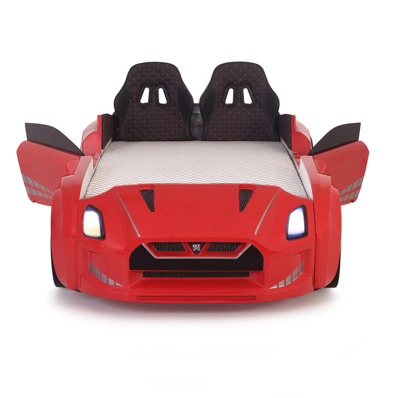 Lit simple Aareon par Zoomie Kids, Rouge