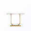 Wooden Imitation Marble Counter Top Console Table