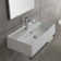 Scarabeo By Nameeks Teorema 13.4'' White/Chrome Ceramic Rectangular Bathroom Sink with Overflow