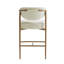 Tabouret de comptoir rembourré avec structure en métal-118574581