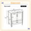 Meuble-lavabo de salle de bain élégant et durable avec évier en céramique Durable Contemporary-1370356336