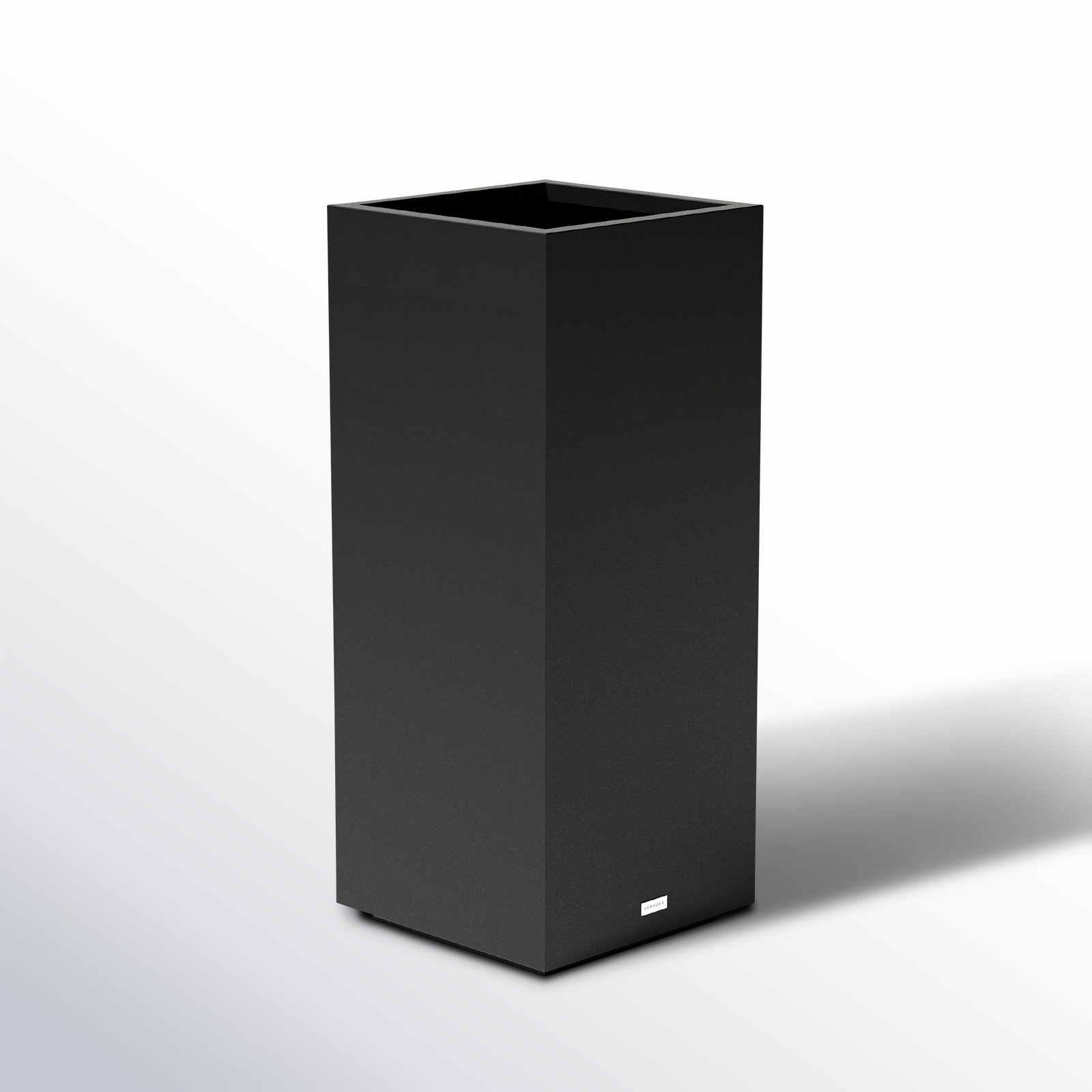 Block Series Planter Box, 31.75” H x 15.5” W x 15.5” D, Black