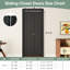Porte de placard pliante 30 po x 80 po 1 panneau préfini \ stratifié noir-118103906