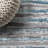 Batten Modern Stripe Gray/Turquoise Rug-1164162159