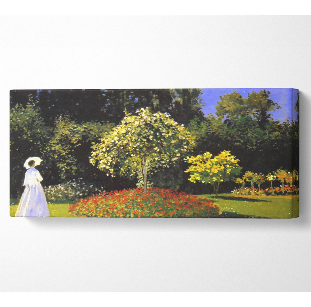 Monet Jeanne Marguerite Lecadre Im Garten - Druck