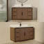 Ensemble de meuble-lavabo simple en bois massif l 48 po x P 22 po Thayer-49550508-49550511