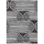 Tapis extérieur antidérapant lavable noir et blanc 5 pi x 8 pi