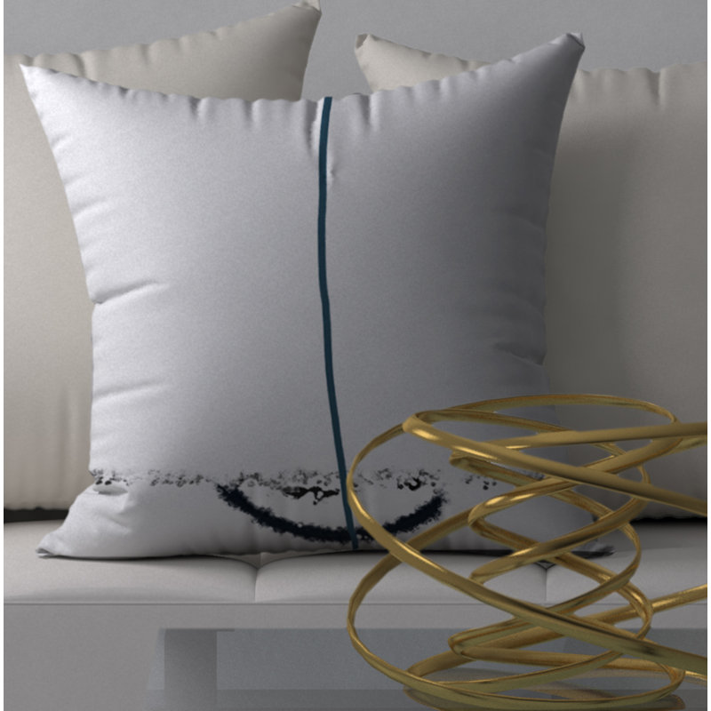 Abstract Reversible Throw Pillow, 24" x 24"