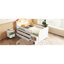 Lit mezzanine simple blanc avec DEL et rangement - «Furniture, House Style In Construction,-569947396